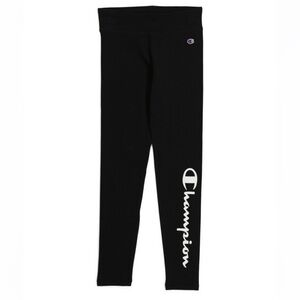 Champion Big Girls Size XL New Signature Script Legging Black White Logo